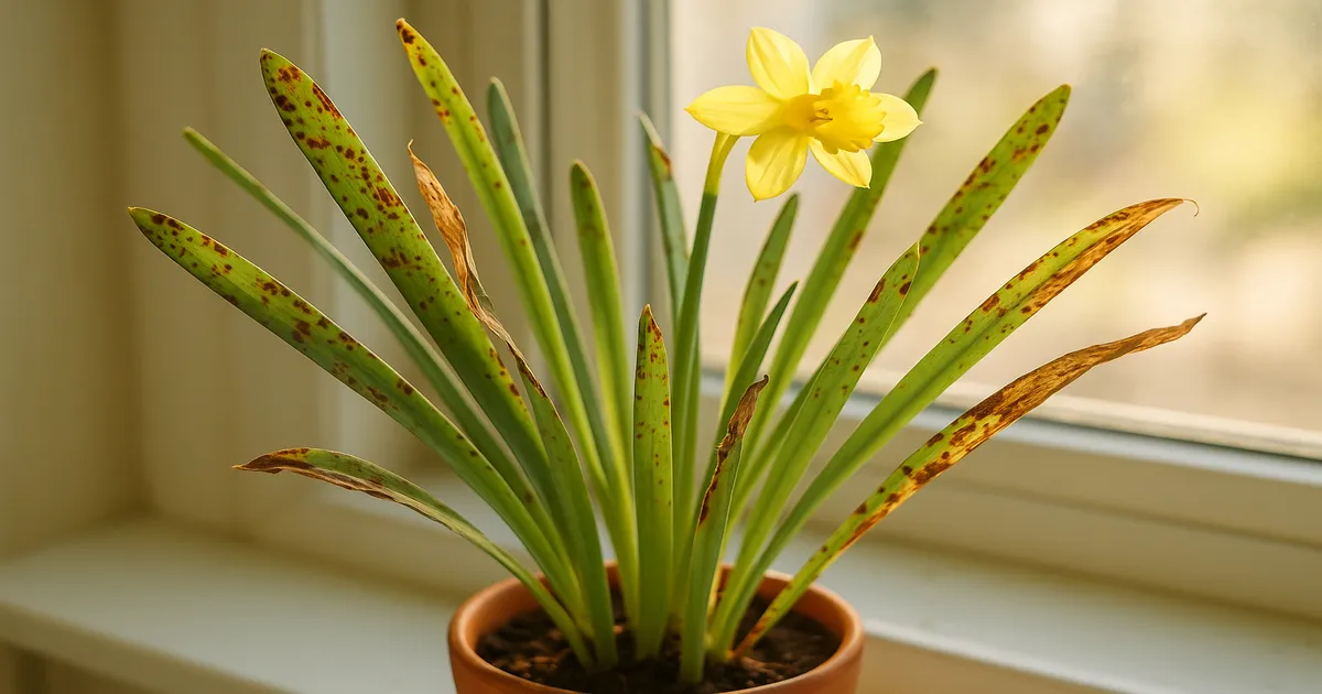 Brown Spots on Daffodils: Causes, Fixes & Prevention