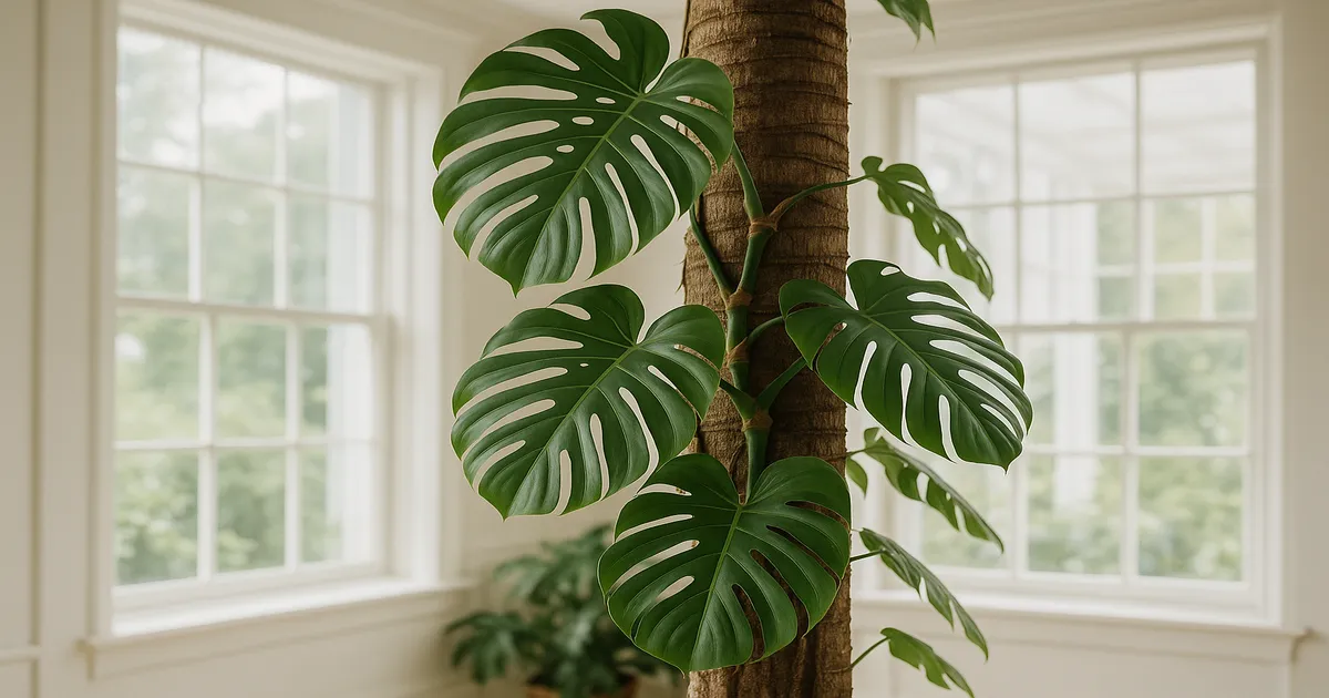 Giant Leaves Climbing a Palm Tree: What Plant Is It?