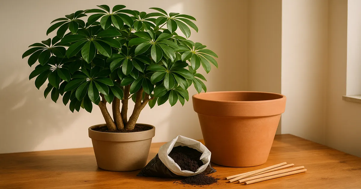 Repotting a Huge Top-Heavy Schefflera: Complete Guide