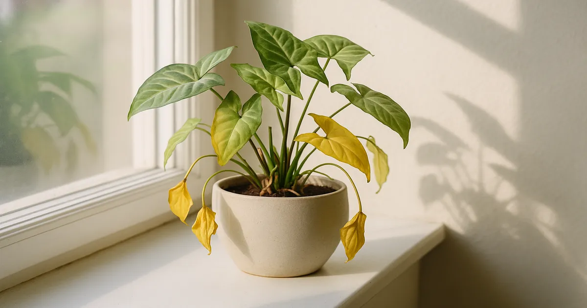 Why Is My Syngonium Drooping and Yellowing?