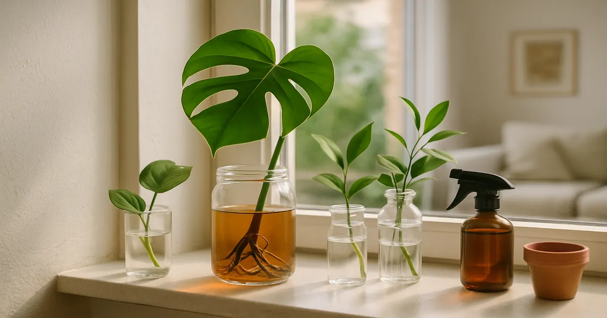 Why Is the Water Brown for Monstera Cutting?